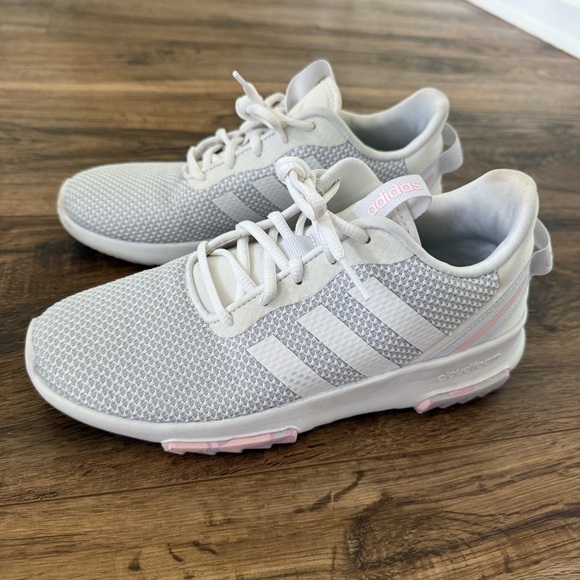 ADIDAS Youth Racer TR 2.0 J 'Grey Pink' Running Sneakers Size 6 EUC - Picture 3 of 14